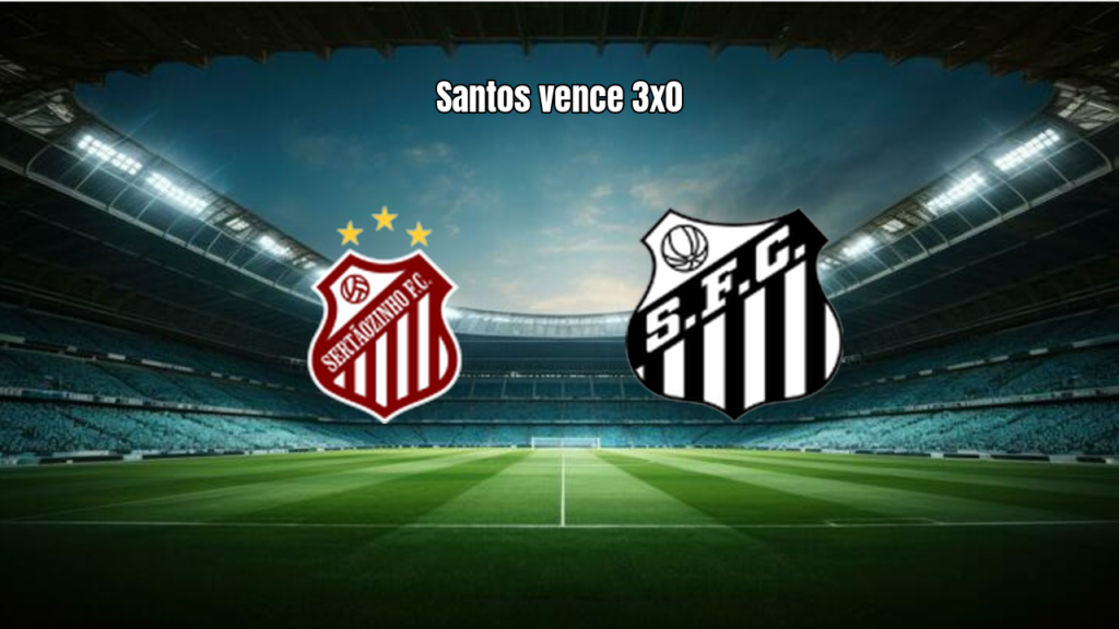 Santos U20 domina Sertãozinho e vence por 3 a 0 no Paulista Sub-20
