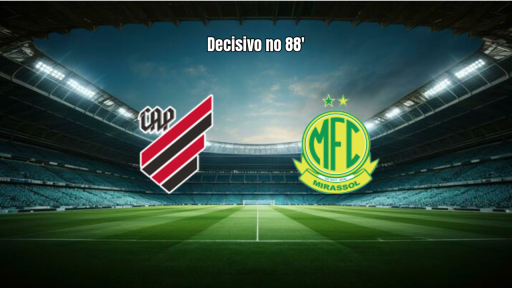 Athletico Paranaense vence Mirassol nos minutos finais