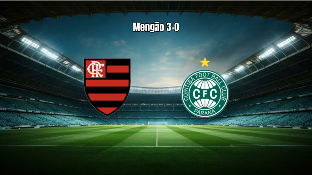 Flamengo vence Coritiba por 3 a 0 com show de Samuel Lino