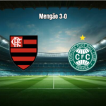 Flamengo vence Coritiba por 3 a 0 com show de Samuel Lino