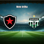 Botafogo PB 2 a 1 Maringá: Nene decide e time vence