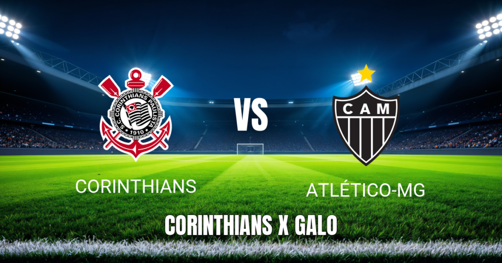Onde assistir Corinthians x Atlético-MG ao vivo: Palpite e horário (24/05/2026)