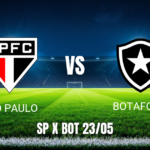 Onde assistir São Paulo x Botafogo: Palpite 23/05/2026