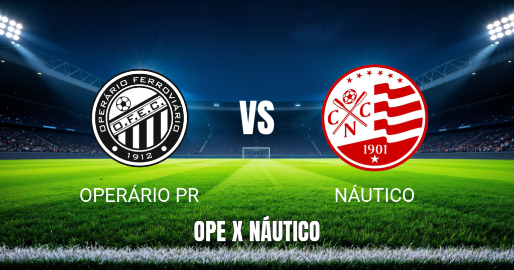 Onde Assistir Operário PR x Náutico ao Vivo: Palpite e Escalações - 16/05/2026