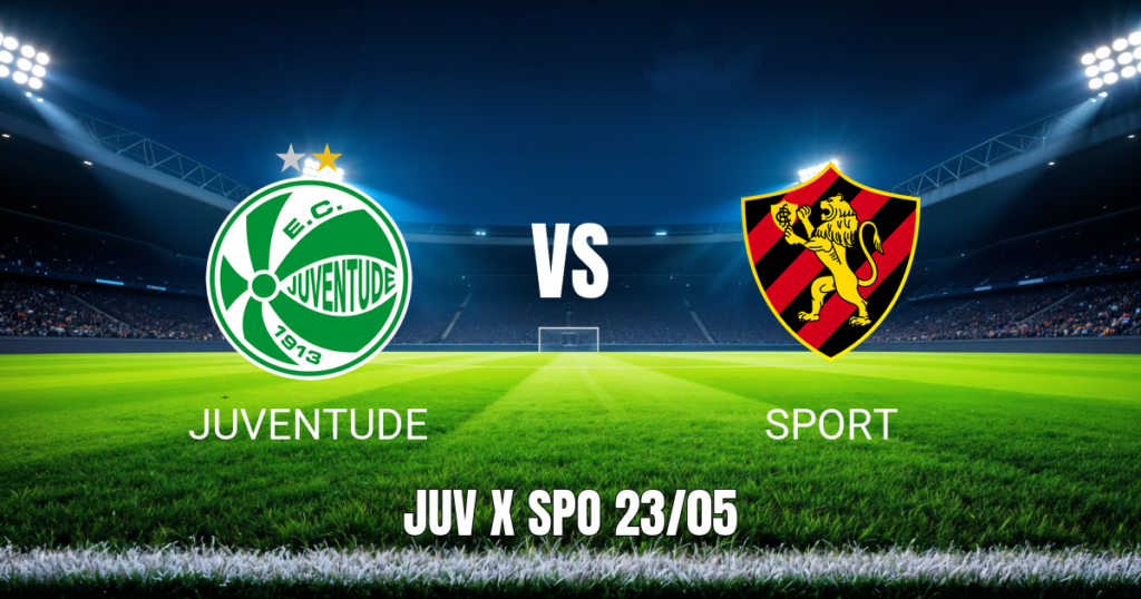 Onde assistir a Juventude x Sport ao vivo: Palpite para 23/05/2026