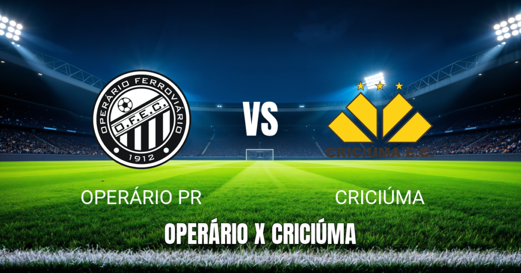 Onde assistir Operário PR x Criciúma ao vivo - Palpite para 24/05/2026
