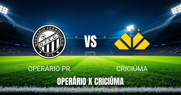 Onde assistir Operário PR x Criciúma ao vivo - Palpite para 24/05/2026