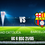 Onde Assistir Universidad Católica x Barcelona SC: Palpite (21/05/2026)