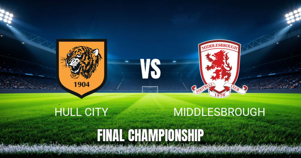 Onde assistir Hull City x Middlesbrough: Palpite e data 23/05/2026
