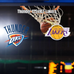 Oklahoma City Thunder domina Lakers e vence por 125 a 107
