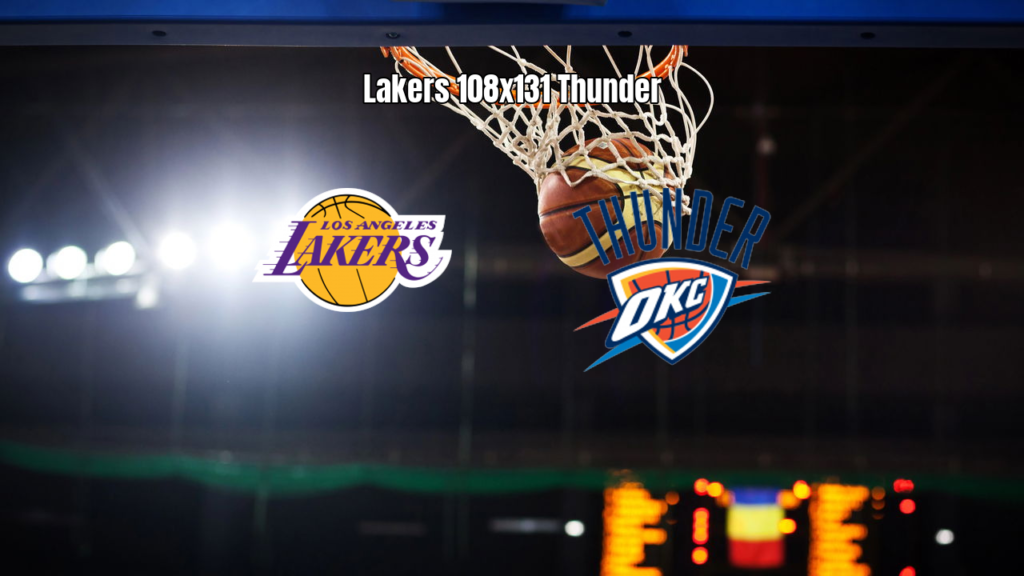 Lakers 108 x 131 Thunder: Oklahoma domina e vence fora de casa