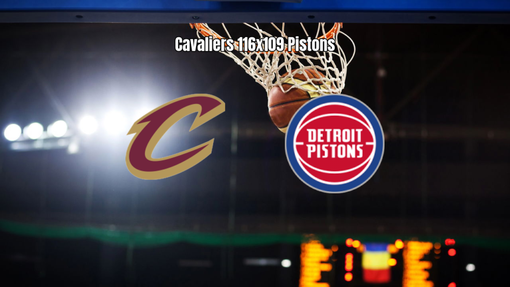 Cavaliers vence Pistons por 116 a 109 na NBA