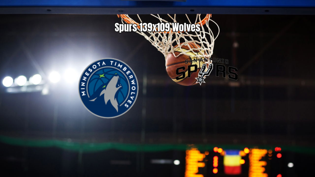 San Antonio Spurs vence Minnesota Timberwolves por 139 a 109