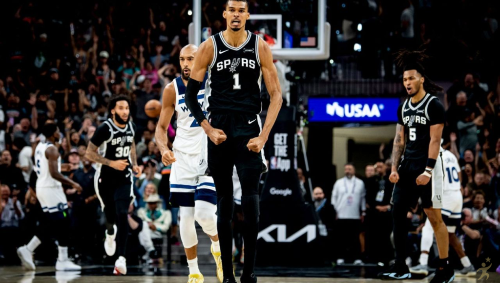 Wembanyama brilha, Spurs vencem Wolves e abrem 3 a 2 na série