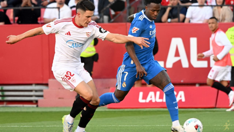 Vini Jr decide, e Real Madrid vence o Sevilla por 1 a 0