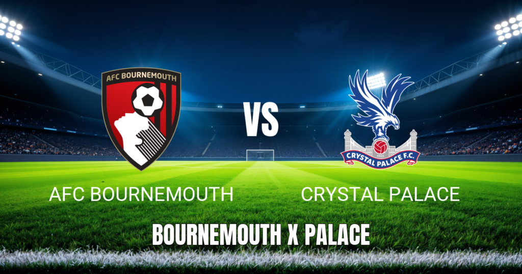Onde assistir Bournemouth x Crystal Palace: Palpite e escalações 03/05/2026