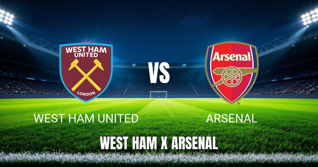 Onde assistir West Ham x Arsenal: Palpite para o duelo da Premier League 10/05/2026