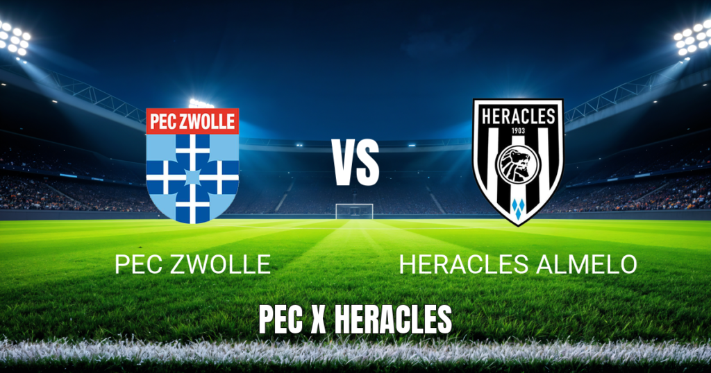 Onde Assistir PEC Zwolle x Heracles Almelo ao Vivo - Palpite e Escalações 03/05/2026