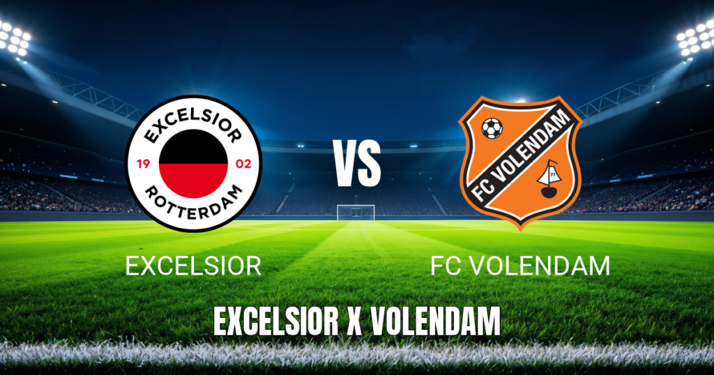 Onde Assistir Excelsior x FC Volendam ao Vivo: Palpite e Escalações para 10/05/2026