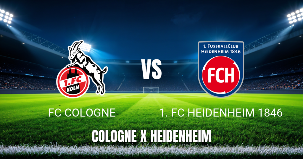 Onde Assistir Cologne x Heidenheim ao Vivo: Palpite e Análise para 10/05/2026