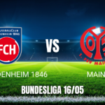 Onde assistir Heidenheim vs Mainz: Palpite 16/05/2026