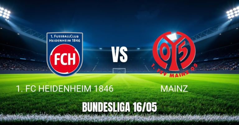 Onde assistir Heidenheim vs Mainz: Palpite 16/05/2026