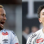 Neymar e Robinho Jr. brigam em treino do Santos com tapa e rasteira