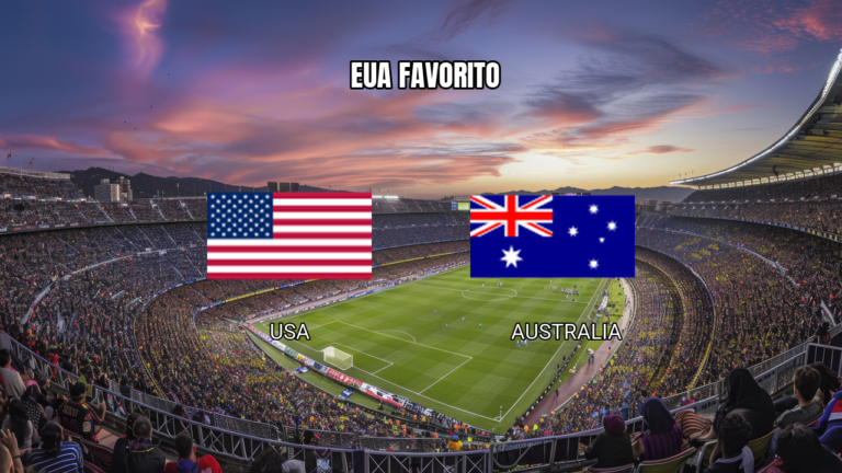 Palpite: EUA vence Austrália na Copa do Mundo 19/06/2026