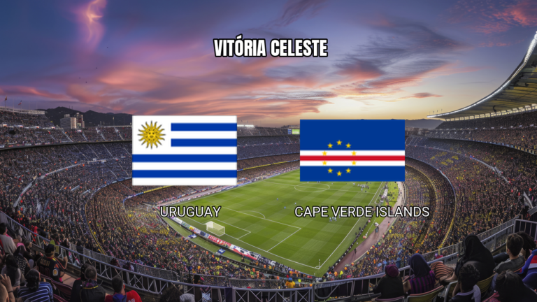 Palpite Uruguai x Cabo Verde: Vitória ou Empate 21/06/2026