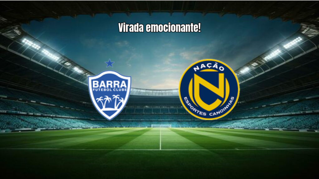 Barra SC U20 vira sobre Nação e vence por 2 a 1 no Catarinense