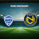 Barra SC U20 vira sobre Nação e vence por 2 a 1 no Catarinense