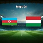 Hungria vence Azerbaijão por 2 a 1 em jogo equilibrado