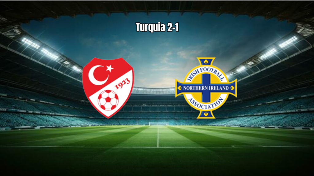 Turquia vence Irlanda do Norte por 2 a 1 em jogo eletrizante