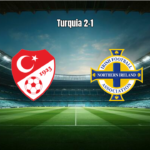 Turquia vence Irlanda do Norte por 2 a 1 em jogo eletrizante