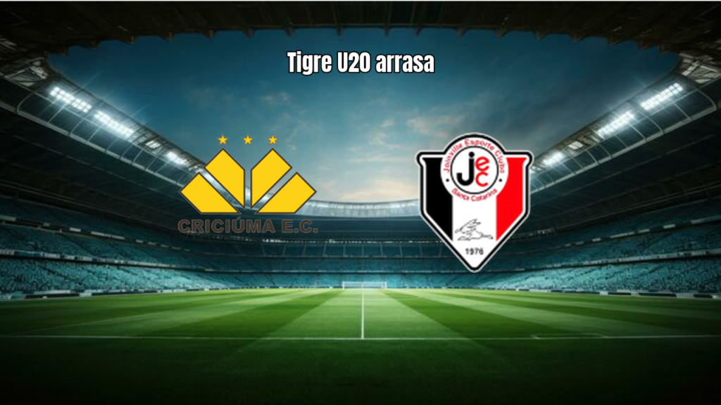 Criciúma U20 domina Joinville U20 e vence por 3 a 0 no Catarinense