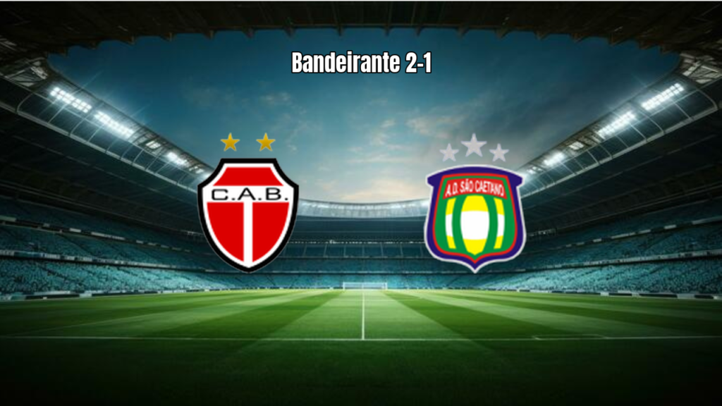 Bandeirante U20 vence São Caetano com três cartões