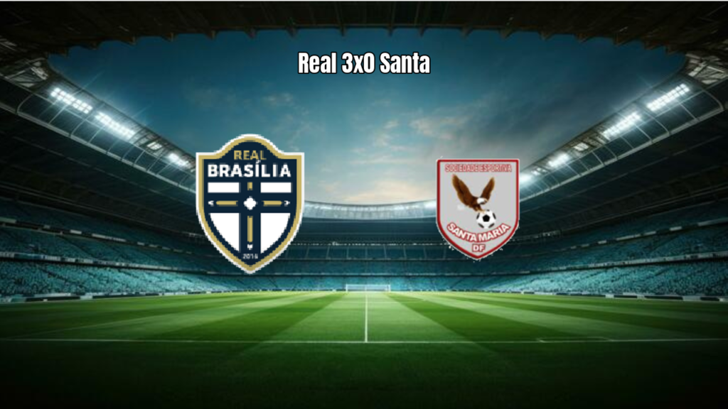 Real Brasília U20 vence Santa Maria U20 por 3 a 0 no Brasiliense U20