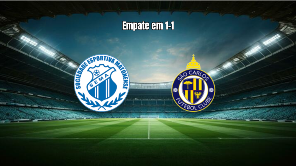 Matonense 1-1 São Carlos: Empate com Gols no Segundo Tempo