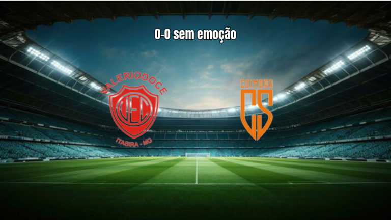 Valeriodoce e Coimbra empatam sem gols pela 2ª rodada do Mineiro Módulo II