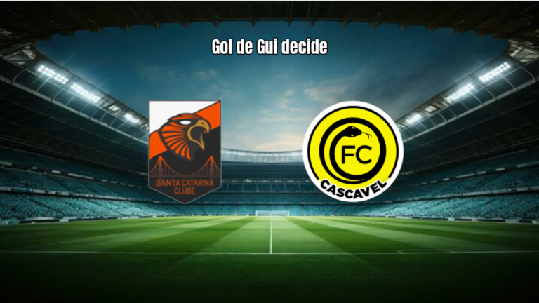 Santa Catarina vence Cascavel por 1 a 0 na Série D