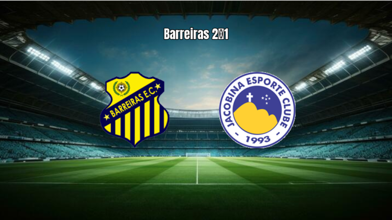Barreiras FC vence Jacobina por 2 a 1 pela 6ª rodada do Baiano