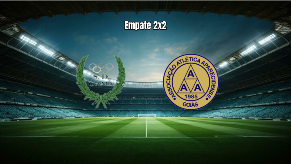 Gama e Aparecidense empatam em 2x2 na Série D