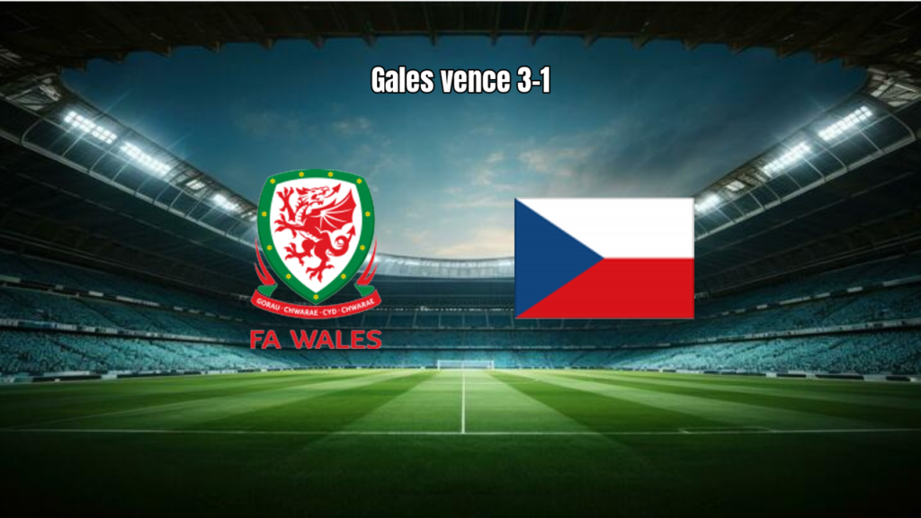 País de Gales vence República Tcheca por 3 a 1 em eliminatórias