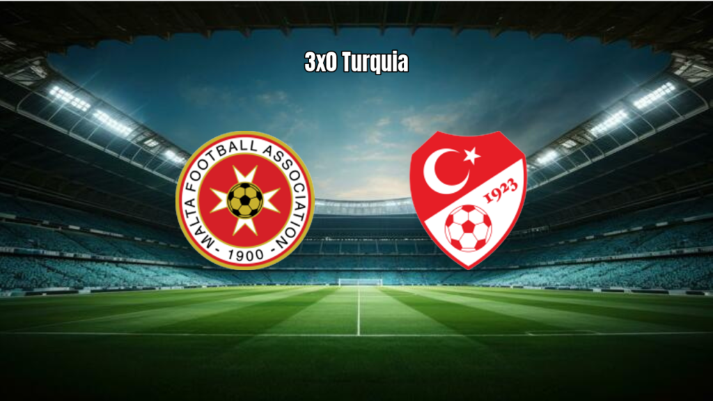 Turquia domina Malta e vence por 3 a 0 nas Eliminatórias