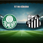 Palmeiras U17 goleia Santos por 4 a 1 no Brasileiro