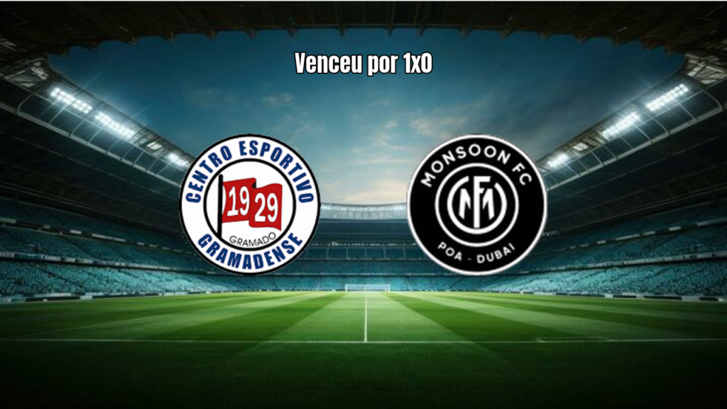 Gramadense vence Monsoon por 1 a 0 na Copa Gaúcha