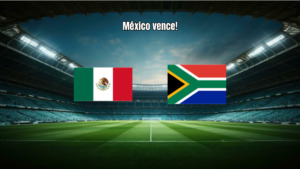 México domina África do Sul e estreia com vitória na Copa do Mundo