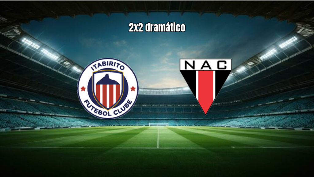 Itabirito e Nacional de Muriae empatam em 2x2 no Mineiro U20