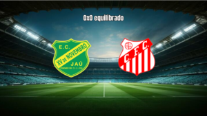 Empate sem gols: XV de Jaú U20 vs Capivariano U20