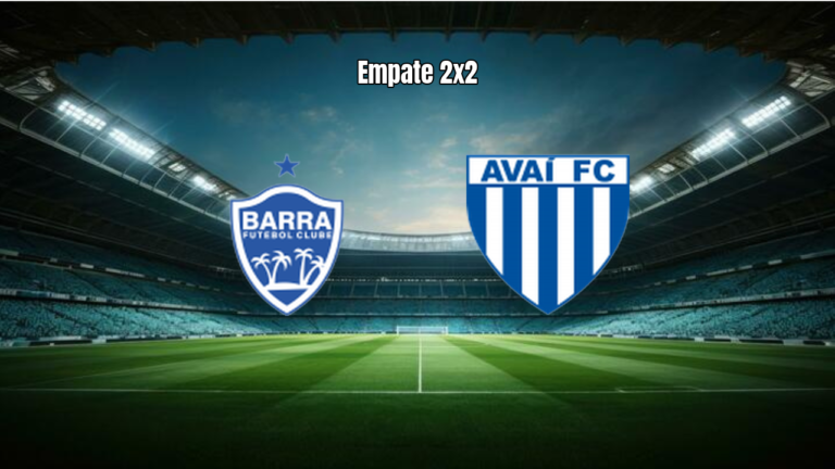 Barra SC U20 e Avaí U20 empatam em 2 a 2 no Catarinense